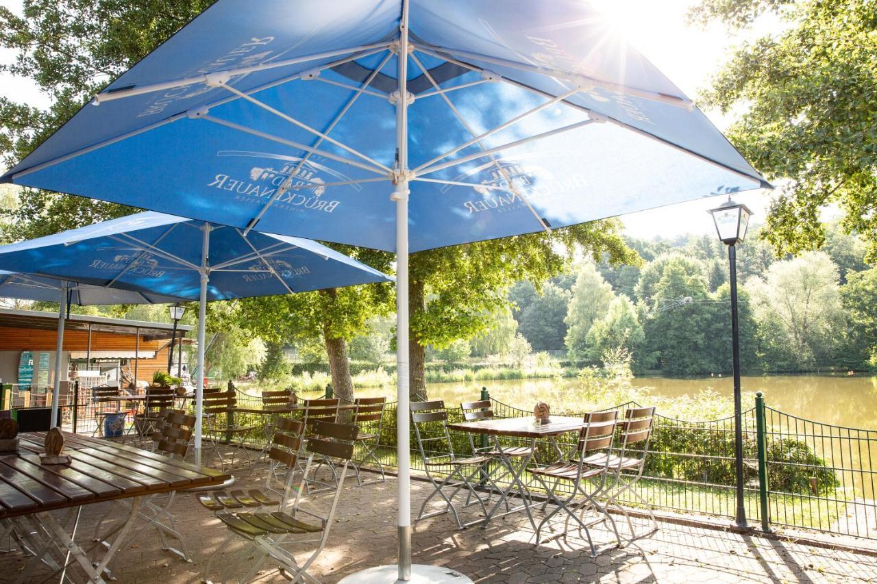 Brauhaus Am See Oberthulba Bagian luar foto